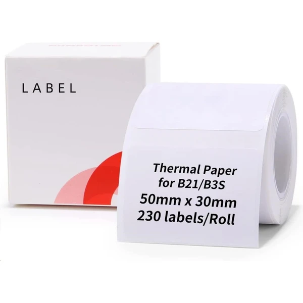 Niimbot štítky R 50x30mm 230ks pre B21, B3S, B1 biele - Pásky pre štítkovače - Obrázok 2ZR0000N01