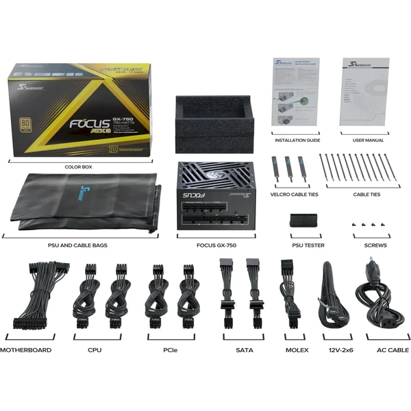 Seasonic Focus GX V4 750W - Zdroje - Obrázok 2ZRF000K01