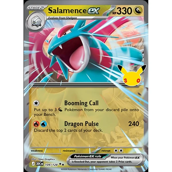 Salamence ex (30C 109) - 30th Celebration [Holo] - Kusové karty - Hlavný obrázok