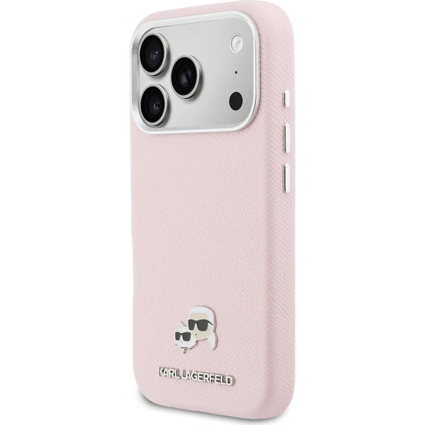 Karl Lagerfeld PU Karl a Choupette Hlavové Kolíky MagSafe kryt iPhone 17 Pro Max ružový - Puzdra - Obrázok 2a281cb88cb340c38dde91b3bdbff64d