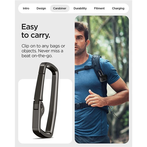 Spigen Lock Fit odolné púzdro Google Pixel Buds 2a matne čierne - Puzdra - Obrázok 2a285db54fc84400b35d7fa74d801a0a