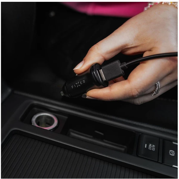FIXED autonabíjačka s 2xUSB výstupom, 15W Smart Rapid Charge čierna - Nabíjačky - Obrázok 2a35045cc6b041dfb1703ecc323bdca9