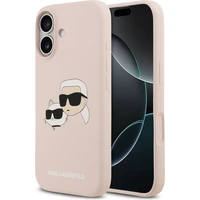 Karl Lagerfeld Liquid Silicone Double Heads MagSafe kryt iPhone 17 ružový - Puzdra