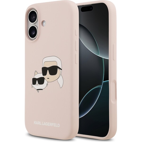 E-shop Karl Lagerfeld Liquid Silicone Double Heads MagSafe kryt iPhone 17 ružový