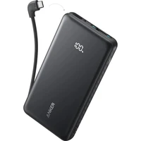 Anker Zolo powerbanka 20000mAh, 22,5W s káblom USB-C čierna - Powerbanky