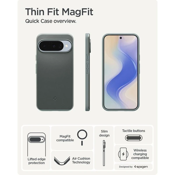 Spigen Thin Fit MagSafe kryt Google Pixel 10/10 Pro zelený - Puzdra - Obrázok 2a5aa288b94046d187bc4ae4dd090e11