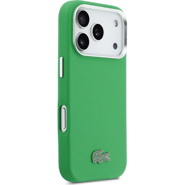 Lacoste PVC Iconic Petit Pique Metal Logo MagSafe kryt iPhone 17 Pro zelený - Puzdra - Obrázok 2ab0510df9204ff6832475cbf65d7a40