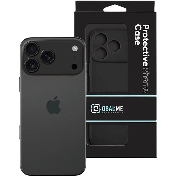 OBAL:ME Matte TPU kryt Apple iPhone 17 Pro Max čierny - Puzdra - Obrázok 2ac5e87ec73446e587effe7df2dacbf5
