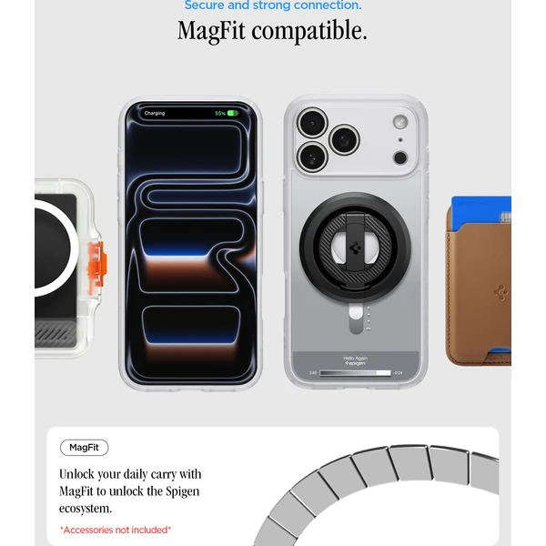 Spigen Ultra Hybrid MagSafe kryt iPhone 18 Pro/17 Pro classic silver - Puzdra - Obrázok 2afb0364c54c4d7e9e06231ea9d67a58