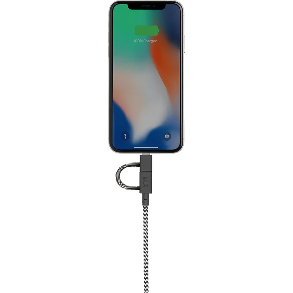 Native Union Belt Cable Universal USB-A/USB-C/Micro USB/Lightning kábel 2m zebra - Káble a redukcie - Obrázok 2b079dfaccd34c73b700a55fbb5cc855