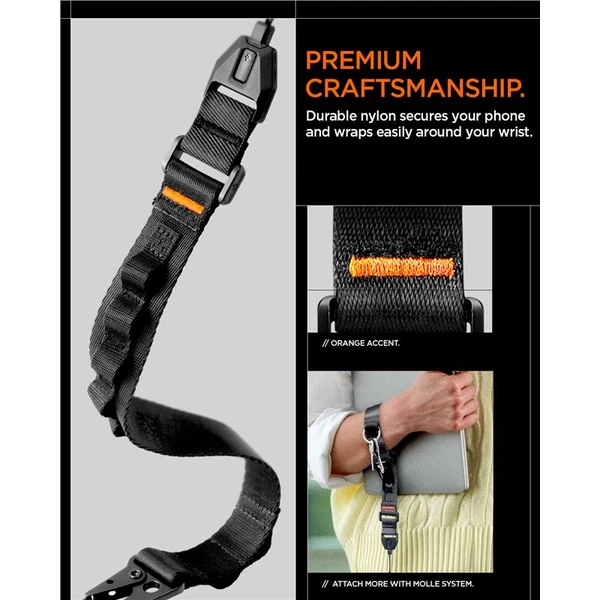 Spigen Universal Wrist Lanyard Strap DA30S univerzálny popruh čierny - Popruhy a crossbody - Obrázok 2b2da1ca29764ca6897299999e62653d