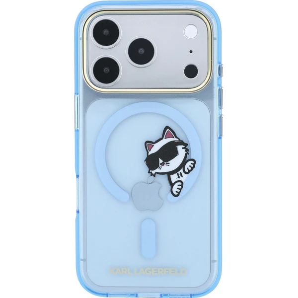 Karl Lagerfeld IML Choupette Peekaboo Magsafe kryt iPhone 18 Pro modrý - Puzdra - Obrázok 2b60e5b486724501bf4d9a5c5c378569