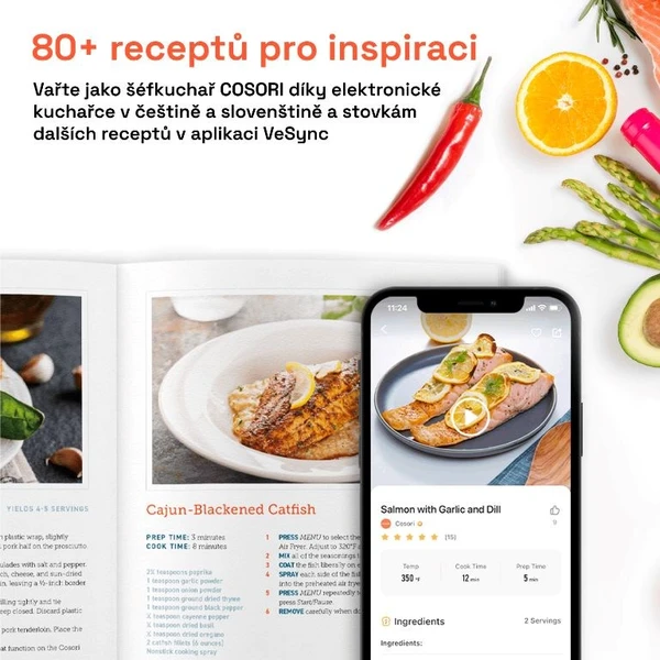 Cosori P651 PREMIUM II Chef edition 6,2l teplovzdušná fritéza čierna - Fritézy - Obrázok 2b6b74bf715d49f6807a4f03419ce483