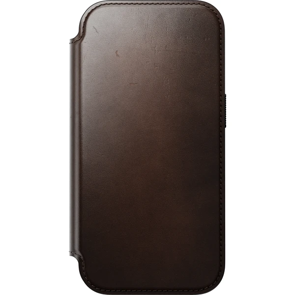 Nomad Modern Leather Folio (Horween) MagSafe kožené puzdro iPhone 17 Pro/18 Pro Rustic Brown - Puzdra - Obrázok 2b9a078a3c8844eaa495cb33e67e1423
