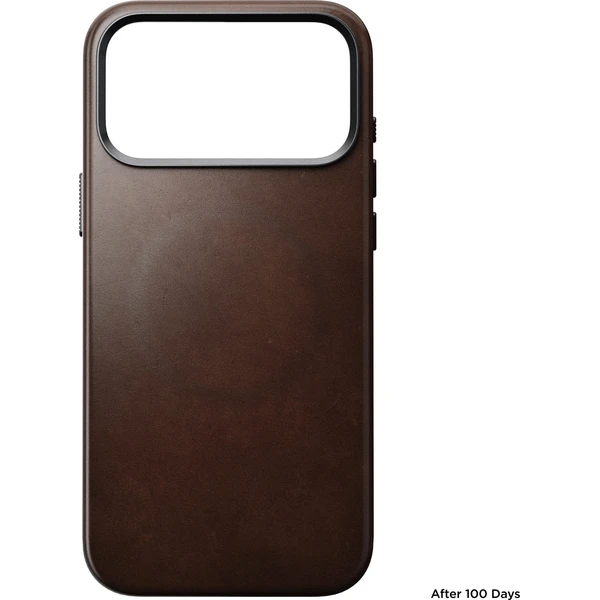 Nomad Traditional Leather (Horween) MagSafe kožený kryt iPhone 18 Pro Max Rustikálna hnedá - Puzdra - Obrázok 2b9b962d129d461291f989cfd25aa2b9