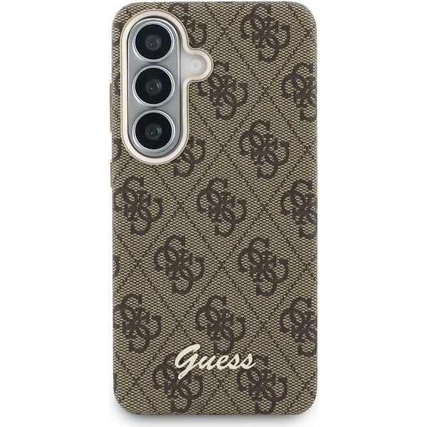 Guess PU 4G Script Metal Logo Magnetický kryt Samsung Galaxy S26 hnedý - Puzdra - Obrázok 2b9ebae981d74de286e18980e8d808f5