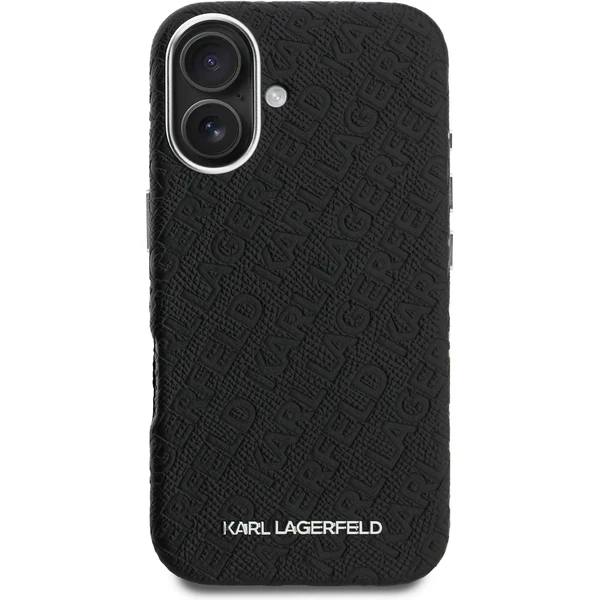Karl Lagerfeld Grained PU Repeated Logo MagSafe kryt iPhone 16 čierny - Puzdra - Obrázok 2bb9bcaa38a2483c9c19f7d860680e05