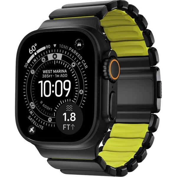 Nomad Stratos Band FKM remienok Apple Watch 45/46/49mm Black Titanium/Volt - Remienky - Obrázok 2bbf60f6f7e4405186464b47902590d4