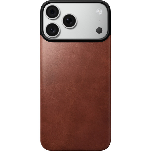 Nomad Magnetic Leather Back (Horween) MagSafe kožený kryt iPhone 17 Pro Max/18 Pro Max Olde Dublin - Puzdra - Obrázok 2bdebe76ecad44a8828b43c0ad180704