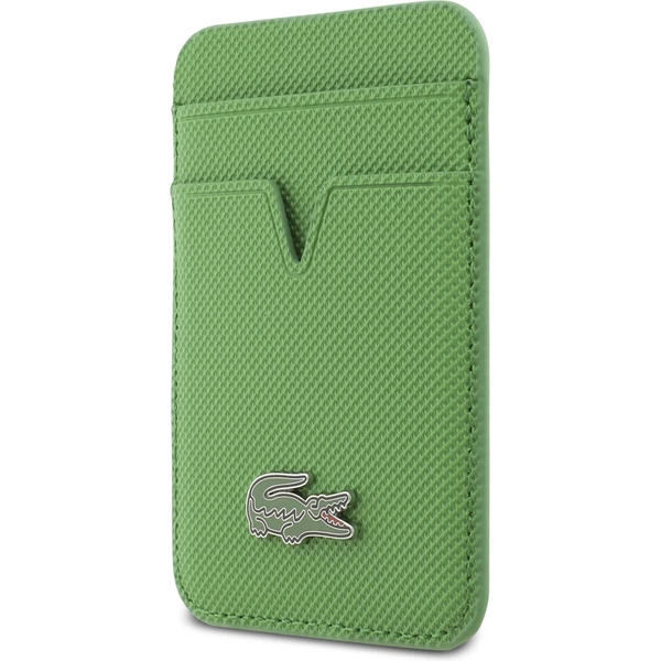 Lacoste Iconic Petit Pique MagSafe kryt + peňaženka iPhone 17 Pro zelený - Puzdra - Obrázok 2c16272c49454901afe9a1487a2f92b5