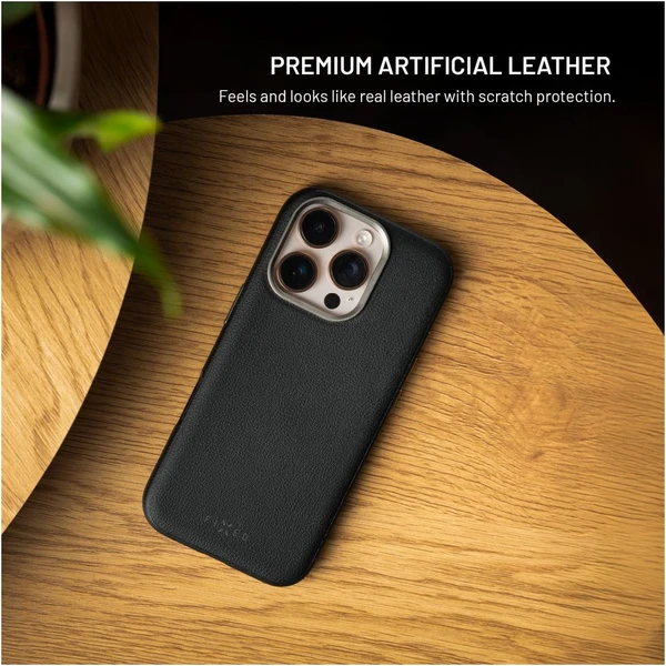 FIXED MagLeather kožený kryt s MagSafe Apple iPhone 17 čierny - Puzdra - Obrázok 2c26f2f086eb4fb99c6effe44961e2cb