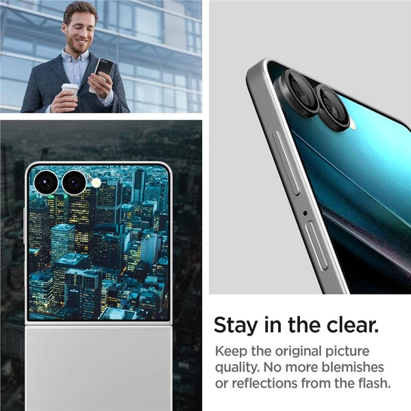 Spigen Glass TR EZ Fit Optik Pre HD sklo Samsung Galaxy Z Flip7 čierne (2 ks) - Ochranné fólie a sklo - Obrázok 2c298ad017d34bf08b57e9bf12571d60