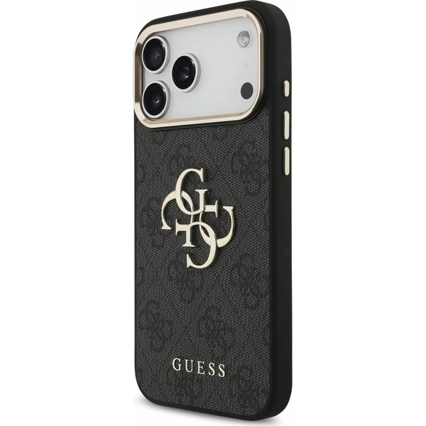 Guess PU 4G Metal Logo Strap Zadný kryt pre iPhone 18 Pro Max Black - Puzdra - Obrázok 2c3841c7d37046ea9294f50d8c24384a