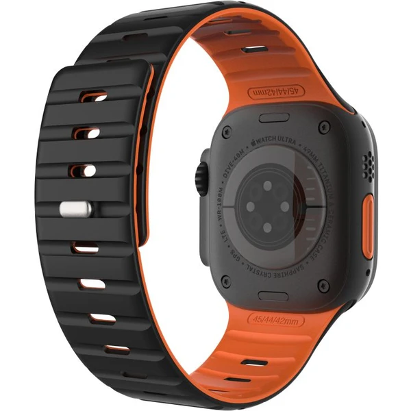 FIXED Silicone Magnetic Strap remienok Apple Watch 44/45/46/49mm čierny - Remienky - Obrázok 2c3901ff71bd405697b47a6cd16967db