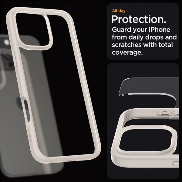 Spigen Ultra Hybrid kryt iPhone 16 Pro natural titanium - Puzdra - Obrázok 2c3cb4c10d73426ea9c1323aae7bdf78