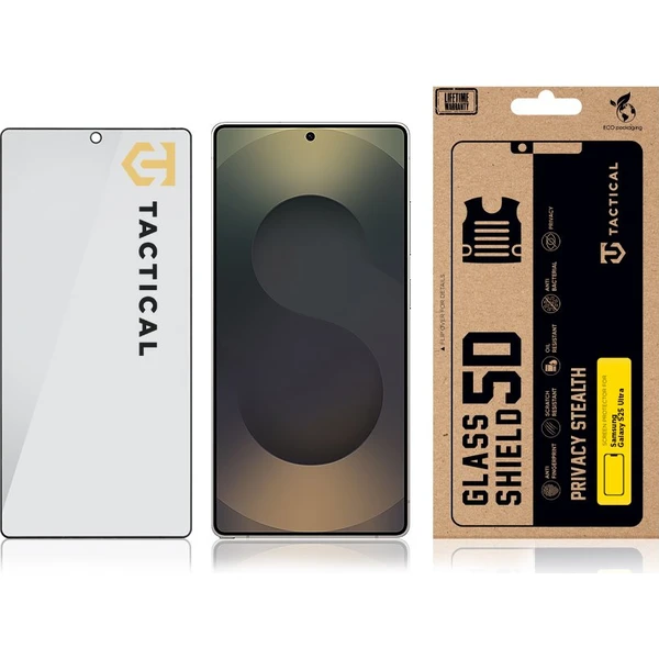 Tactical Glass Shield Privacy Stealth 5D sklo Samsung Galaxy S25 Ultra čierne - Ochranné fólie a sklo - Obrázok 2c3efb01545e492fa66a957b89a5599a