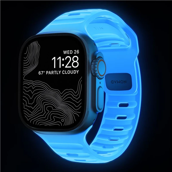 Nomad Sport Strap M/L remienok pre Apple Watch 49/46/45/44/42mm Ice Blue Glow - Remienky - Obrázok 2c60a56be48e493f9fee83c9d62cd0e4
