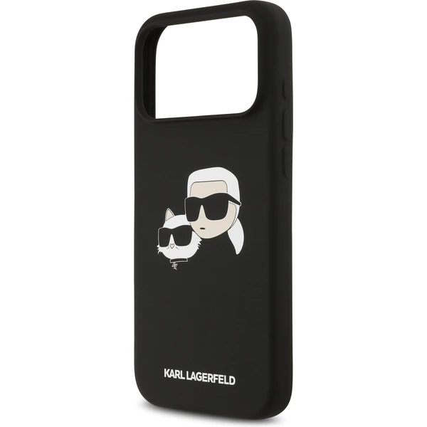 Karl Lagerfeld Liquid Silicone Double Heads MagSafe kryt iPhone 17 Pro Max čierny - Puzdra - Obrázok 2c6a58821f5b47ec89f1f15957fafc43