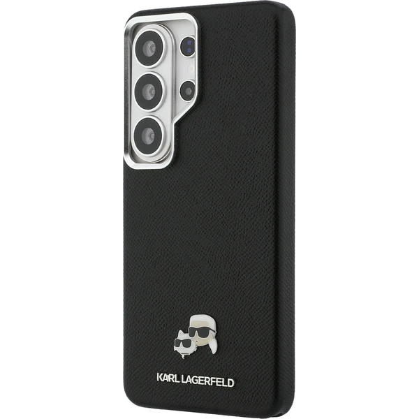Karl Lagerfeld zrnkovaná PU koža K&CH Heads magnetický kryt Samsung Galaxy S26 Ultra čierny - Puzdra - Obrázok 2c78cbbd8bd64827a5a87c3466d29514