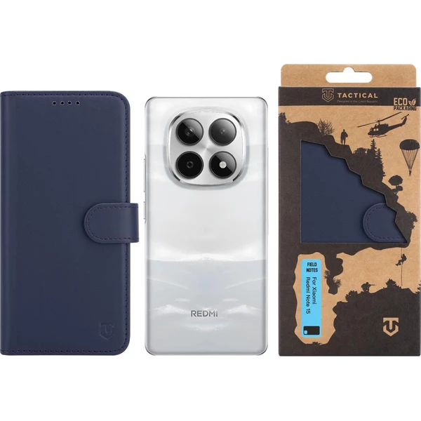 Tactical Field Notes puzdro Xiaomi Redmi Note 15 4G/5G modré - Puzdra - Obrázok 2cc3775557f64e52b3ad8bf43a85003a