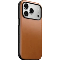 Nomad Modern Leather (Horween) MagSafe kožený kryt iPhone 17 Pro/18 Pro Saddle - Puzdra