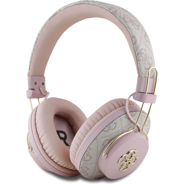 Guess PU 4G Metal Logo ENC bezdrôtové slúchadlá ružová - Slúchadlá - Hlavný obrázok