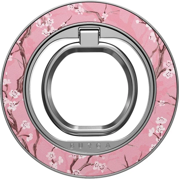 Burga Magnetic Ring držiak Sakura strieborný - Držiaky - Hlavný obrázok