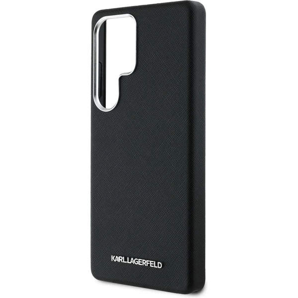 Karl Lagerfeld PU Saffiano Metal Logo a rám kryt Samsung Galaxy S25 Ultra čierny - Puzdra - Obrázok 2d6e80f0b526409abe8c580766e97a80