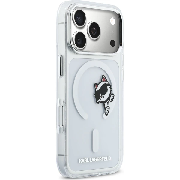 Karl Lagerfeld IML Choupette Peekaboo MagSafe kryt iPhone 17 Pro priehľadný - Puzdra - Obrázok 2d802198bed844c4aee68af23255313c