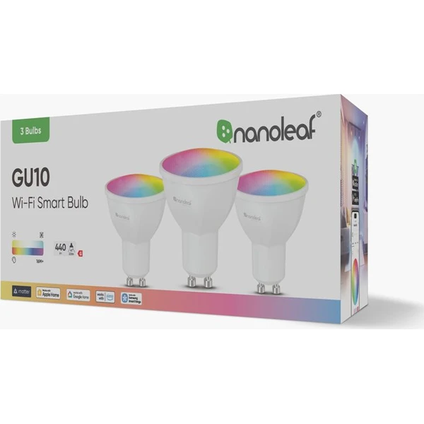 Nanoleaf Essentials Matter Wi-Fi GU10 Smart žiarovka 3 balenie - Žiarovky - Obrázok 2dab677130a24af4a29c645c1bad2a05