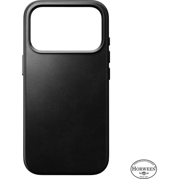 Nomad Traditional Leather (Horween) MagSafe kožený kryt iPhone 18 Pro Black - Puzdra - Obrázok 2db0a344bb384c2c853b3aba11370fe1