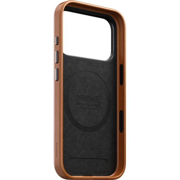 Nomad Traditional Leather (Horween) MagSafe kožený kryt iPhone 18 Pro Saddle - Puzdra - Obrázok 2db4a29e8a604962b57b0642121a2300
