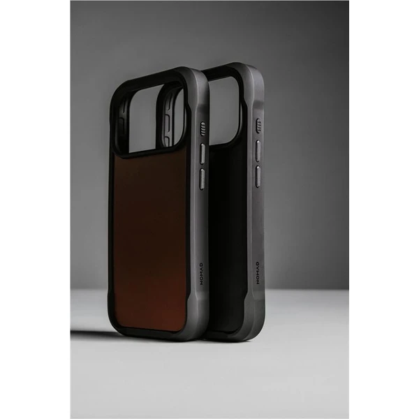 Nomad Rugged Leather Case (Horween) MagSafe kožený kryt iPhone 17 Pro Rustic Brown - Puzdra - Obrázok 2dcbf08a44b2483389756b68f266ad6d