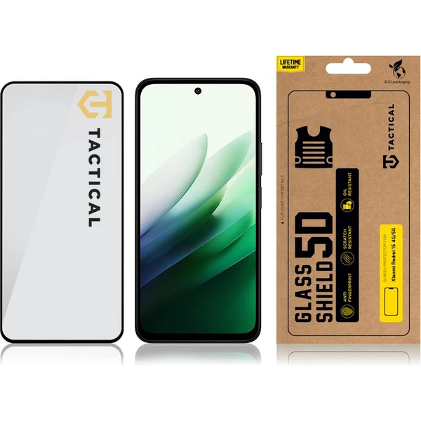 Tactical Glass Shield 5D sklo pre Xiaomi Redmi 15 4G/5G čierne - Ochranné fólie a sklo - Obrázok 2dd759b4132f448fa1c6d5b40876b9bc