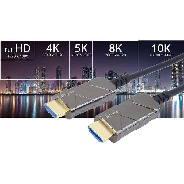 PremiumCord HDMI 2.1/HDMI 2.1 optický kábel s ethernetom 8K 3m čierny - Káble a redukcie - Obrázok 2df08740c6bf46abaf47830a9d090b89