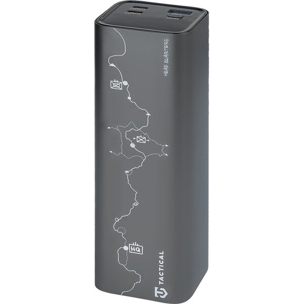 E-shop Tactical Squad Head Quarters powerbanka (1xUSB-A, 2xUSB-C) 65W 27000mAh šedá