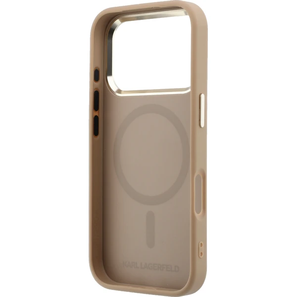 Karl Lagerfeld PU Perforated Monogram MagSafe Zadný Kryt pre iPhone 17 Pro Max Beige - Puzdra - Obrázok 2dffb8cb20ea4899ab46f89c779407dc