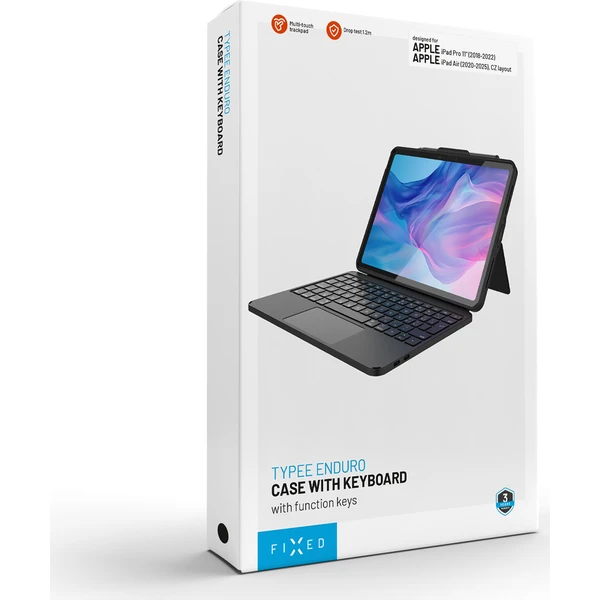 FIXED Typee Enduro puzdro s USB-C klávesnicou iPad Pro 11" (2018-2022)/iPad Air 11" (2020-2026), CZ - Puzdra s klávesnicou - Obrázok 2e2684940adf412d856af70a9341940d