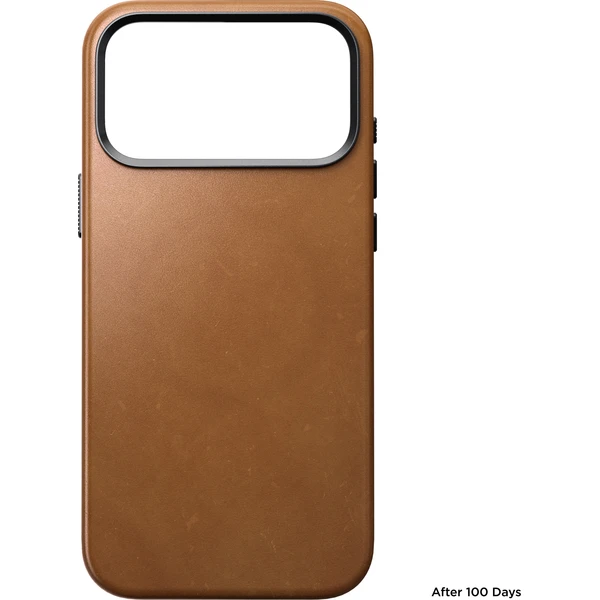 Nomad Traditional Leather MagSafe kožený kryt iPhone 18 Pro Max English Tan - Puzdra - Obrázok 2e3740fc6d2948588d42a1b7ef26b68c