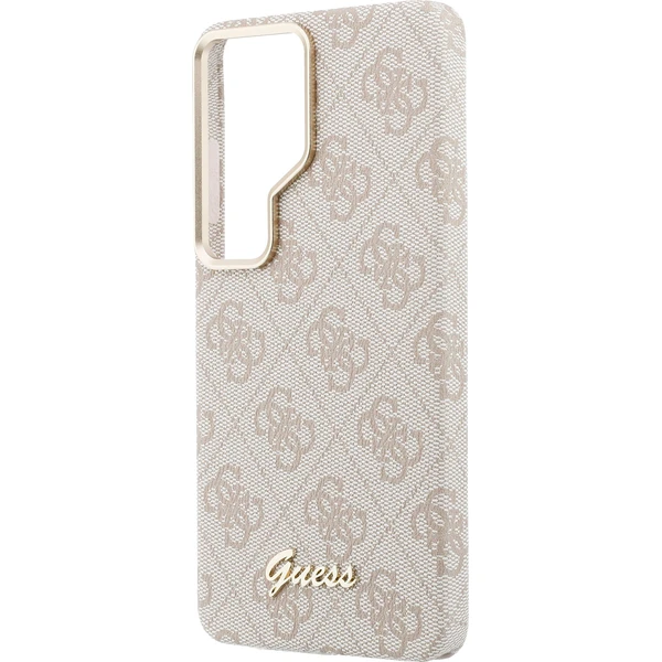 Guess PU 4G Skript Kovové Logo Magnetický kryt Samsung Galaxy S26 Ultra ružový - Puzdra - Obrázok 2e4ea949cd3645128afa1284e3ccd556